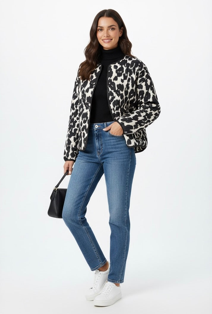 BLOUSON IMPRIMÉ GRAPHIQUE