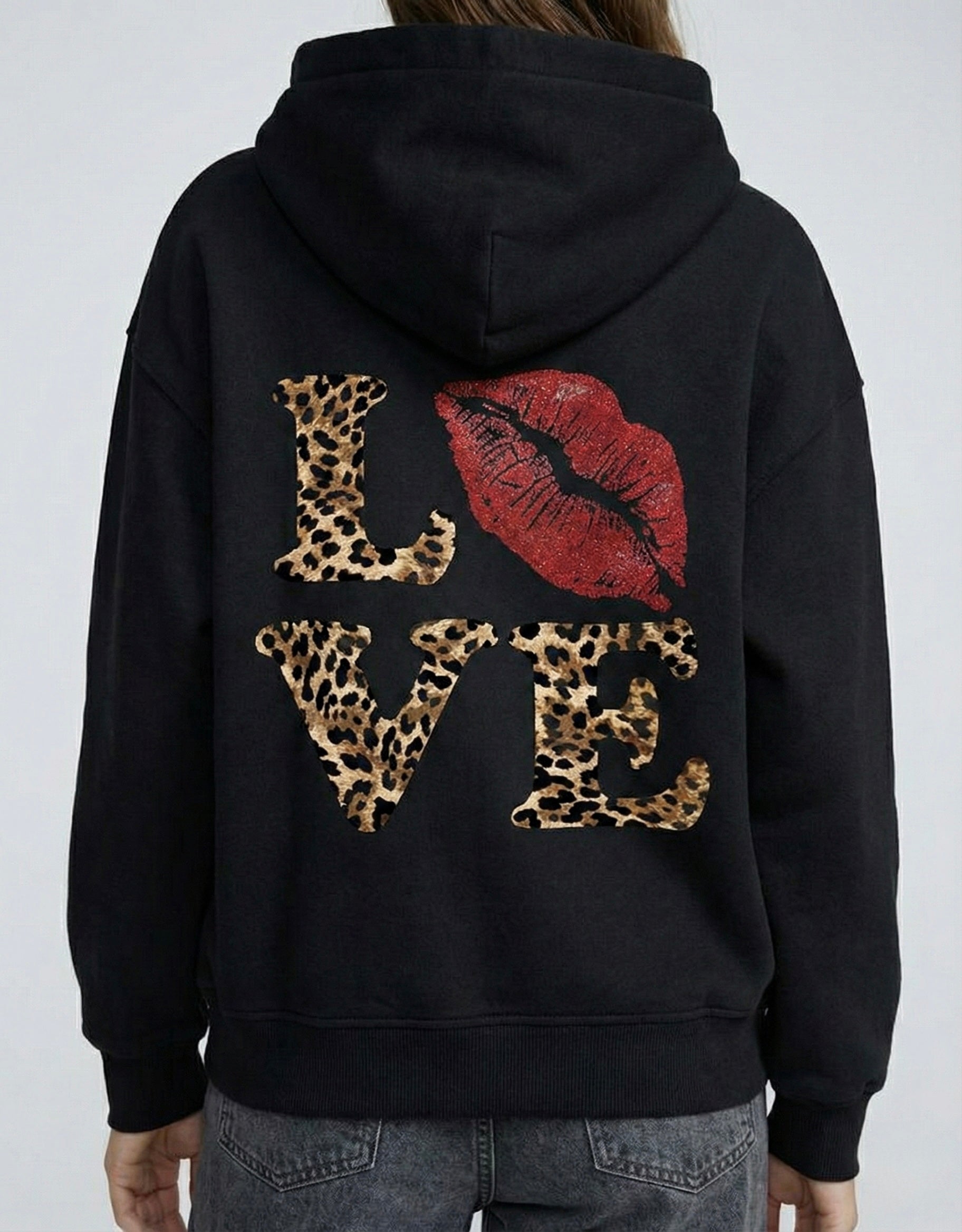 SWEAT À CAPUCHE LOVE GRAPHIC SIGNATURE