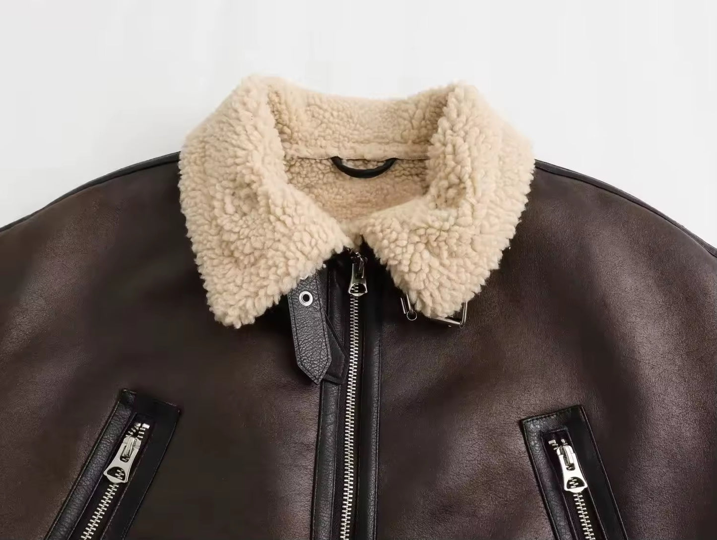 BLOUSON AVIATOR CEINTURÉ À ZIP