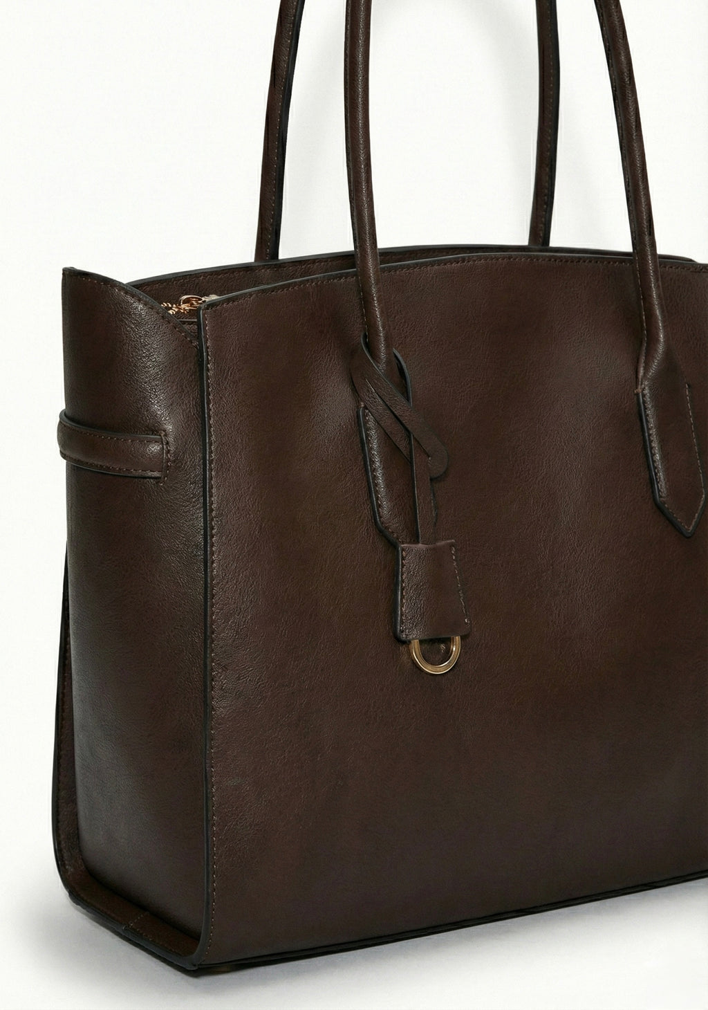 SAC CABAS STRUCTURÉ À POIGNÉES LONGUES