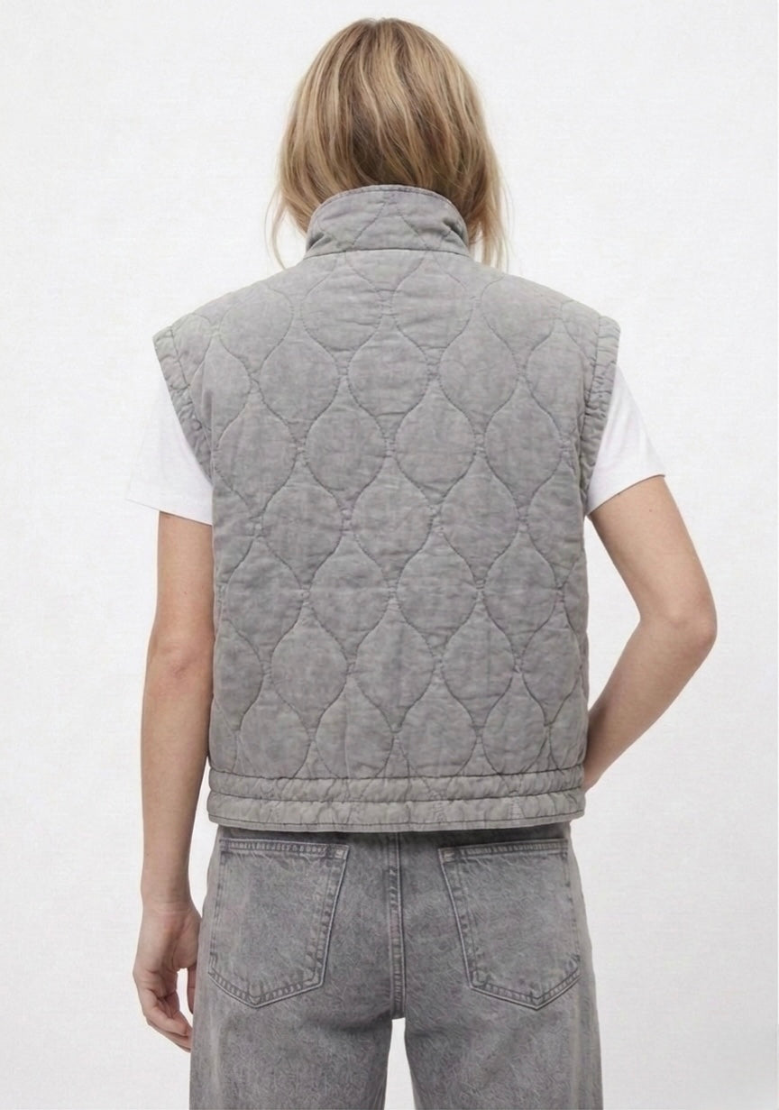 GILET MATELASSÉ STRUCTURÉ À LIENS