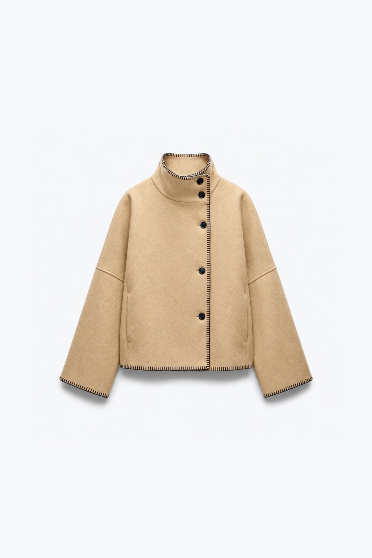 VESTE STRUCTURÉE À POINTS DE FESTON