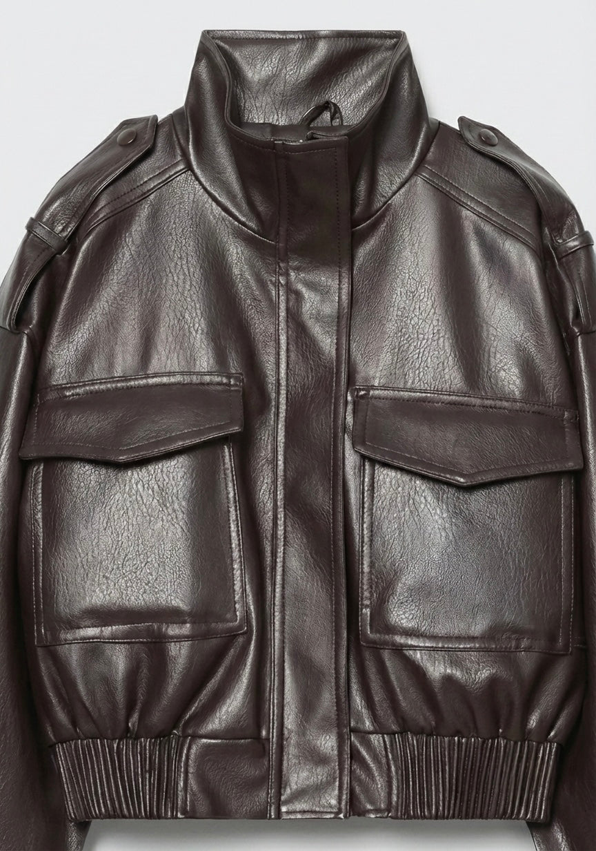 BLOUSON COURT À POCHES RABATTUES