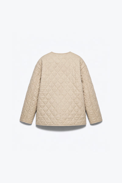 VESTE MATELASSÉE À SURPIQÛRES LOSANGES