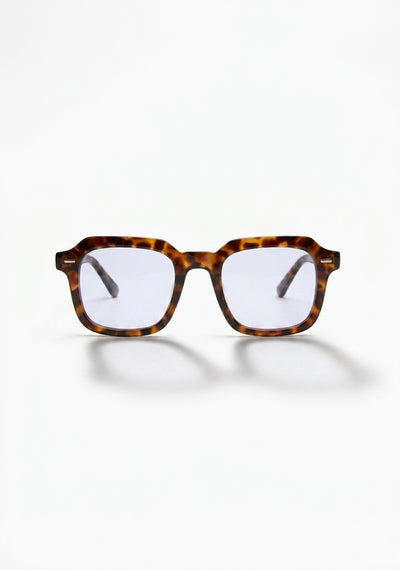 LUNETTES GÉOMÉTRIQUES ÉCAILLE TRANSLUCIDE