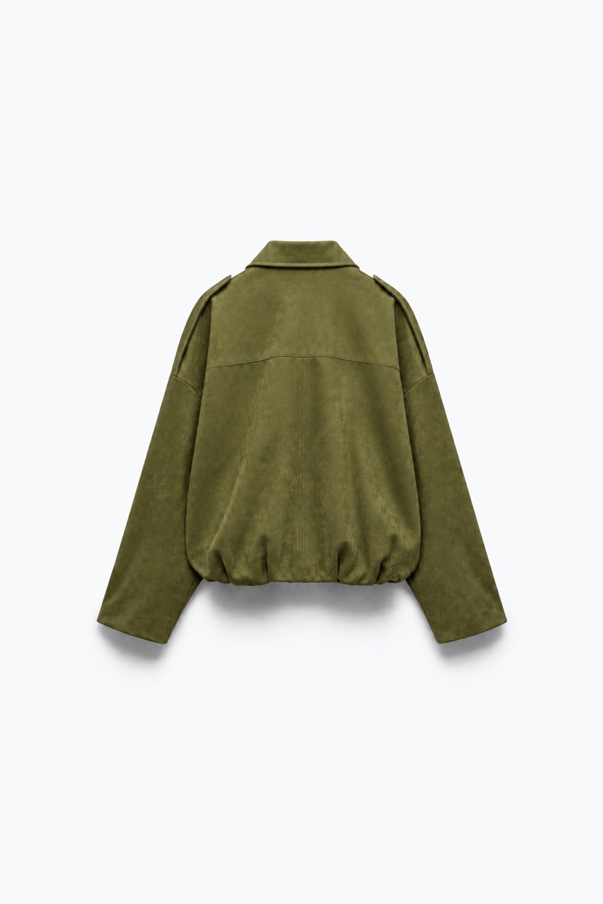 Loose Suede Effect Jacket