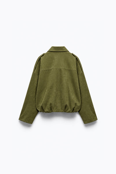 BLOUSON AMPLE EFFET DAIM