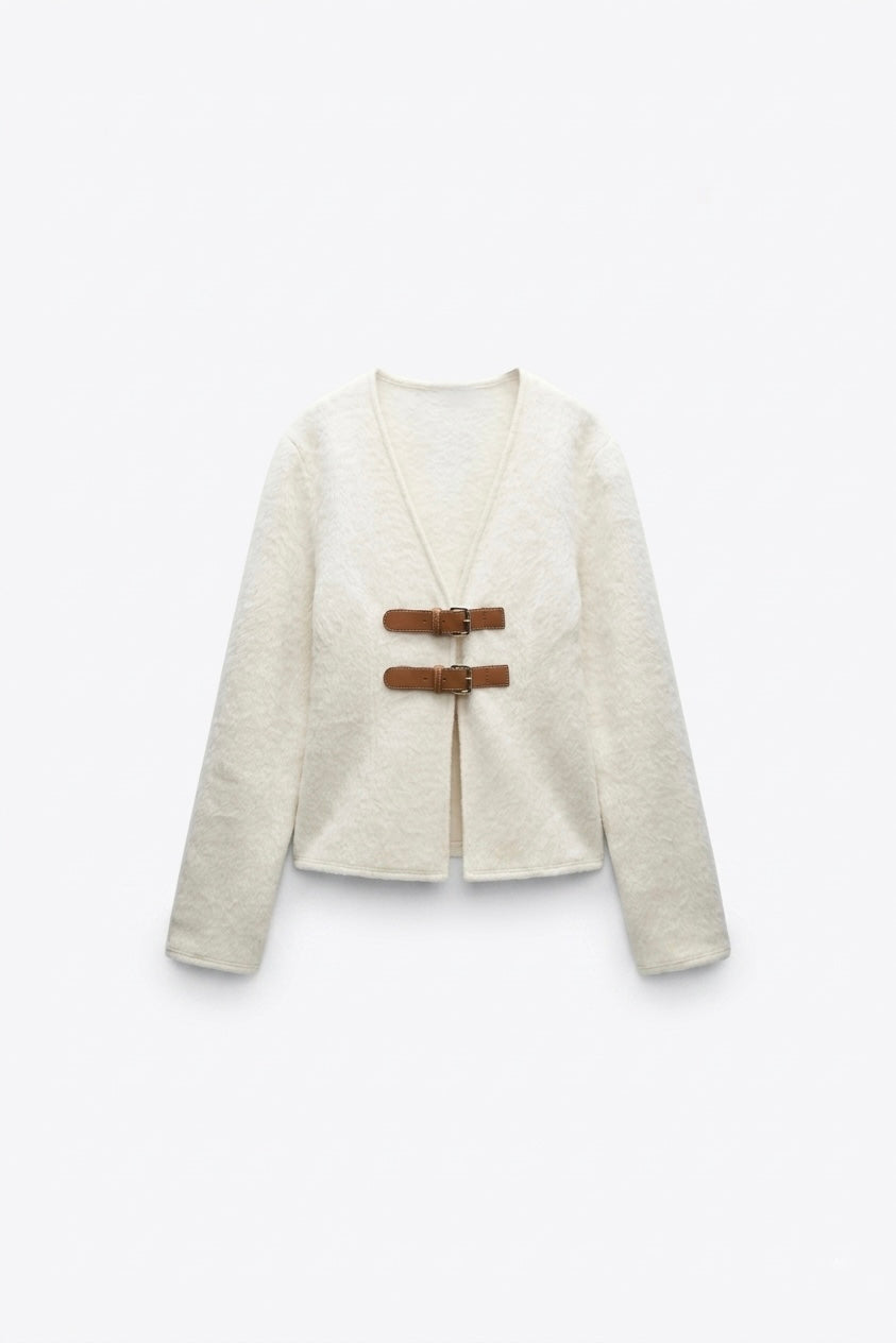 VESTE À COL ROND