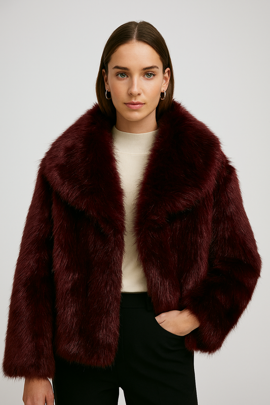 VESTE EFFET FOURRURE