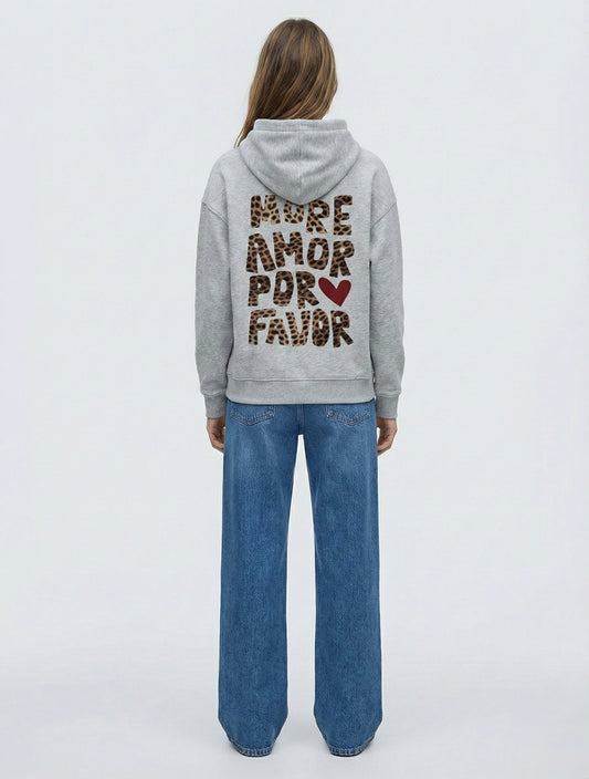 HOODIE IMPRIMÉ LÉOPARD