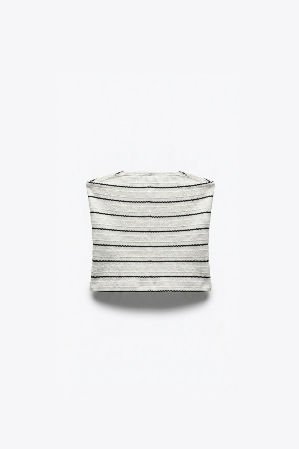 TOP CROPPED EN TRICOT FIN RAYÉ