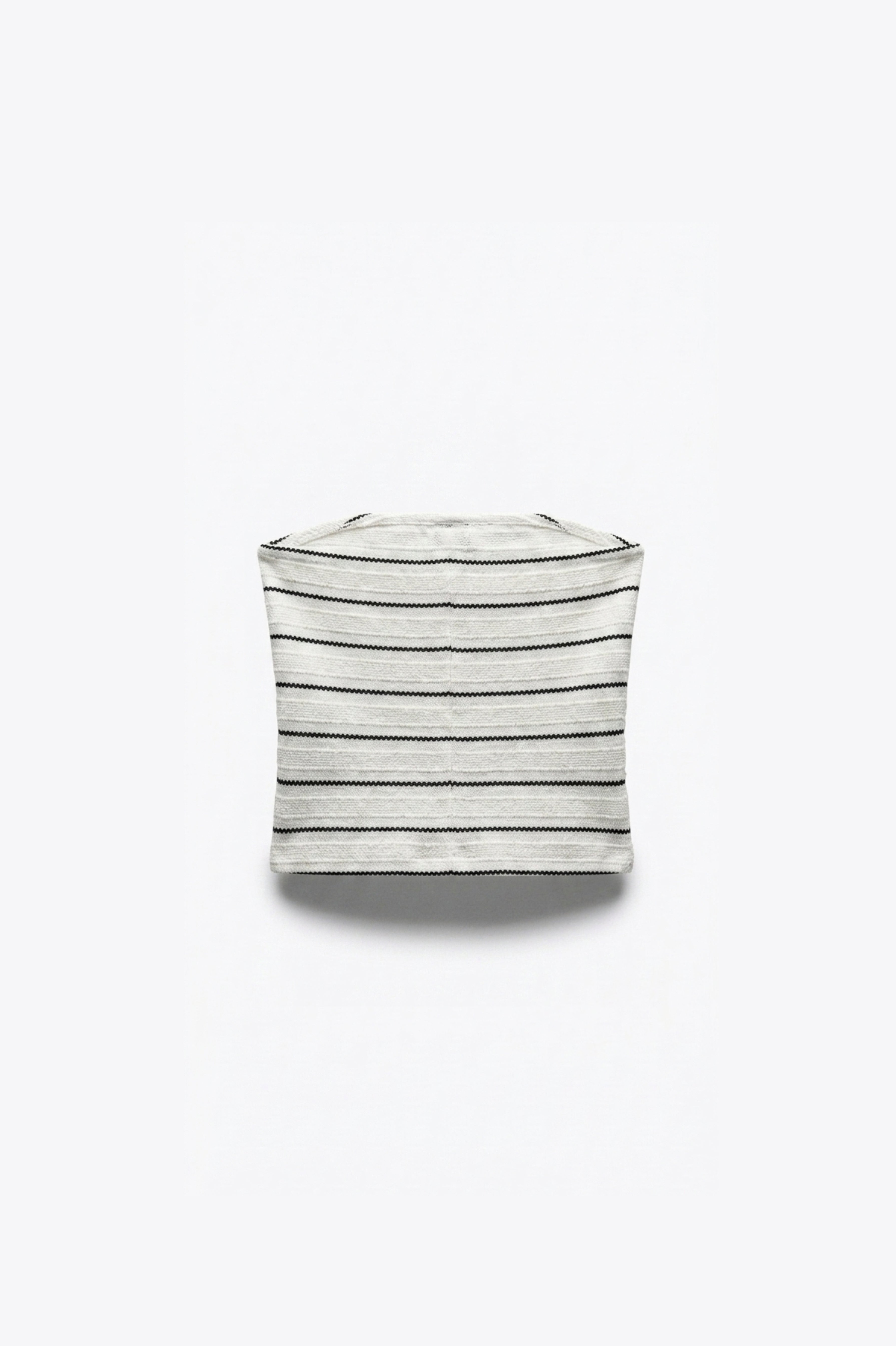 TOP CROPPED EN TRICOT FIN RAYÉ