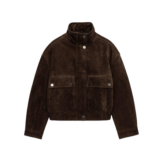 VESTE COURTE EFFET DAIM
