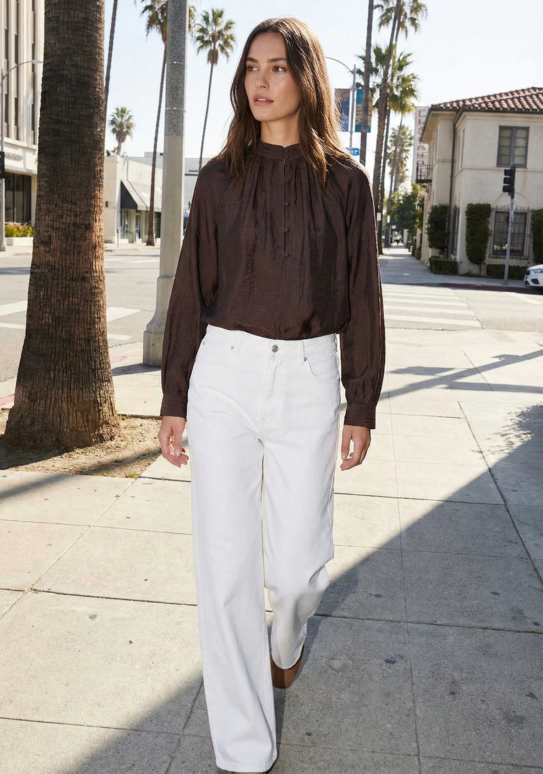 CHEMISE DRAPÉE À NOEUD LATÉRAL