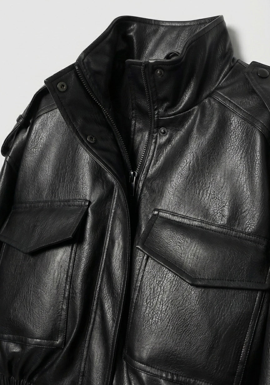 BLOUSON COURT À POCHES RABATTUES