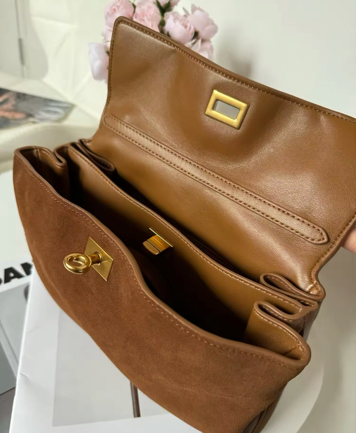 Sac à main Zurich en cuir véritable