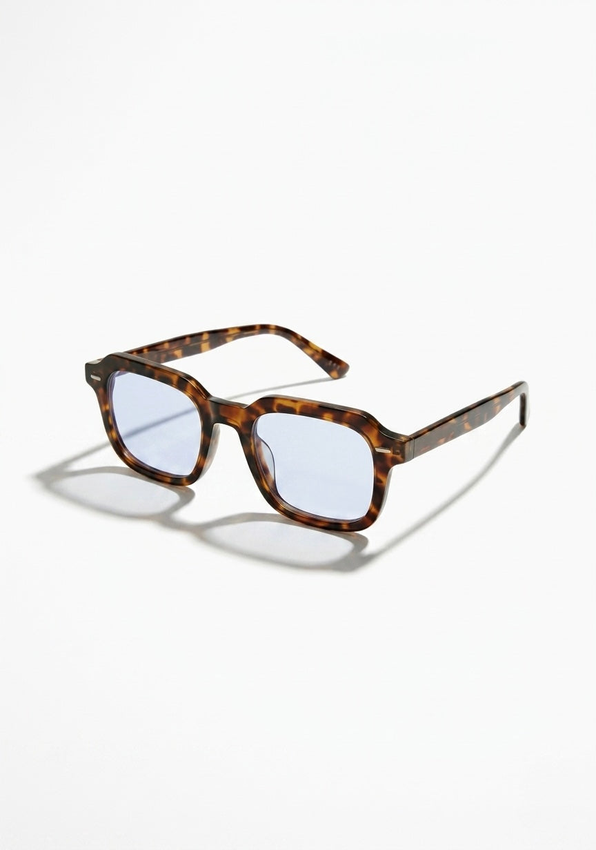 LUNETTES GÉOMÉTRIQUES ÉCAILLE TRANSLUCIDE