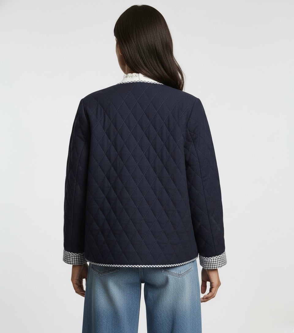 VESTE MATELASSÉE À BOUTONS DÉCORATIFS