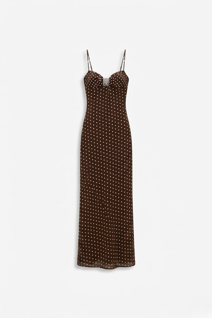 ROBE LONGUE À DÉTAIL BIJOU