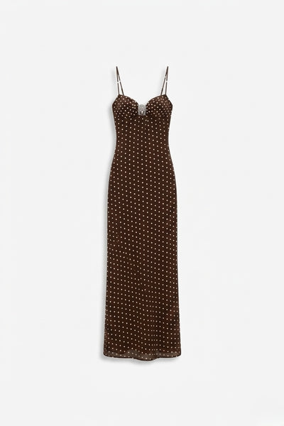 ROBE LONGUE À DÉTAIL BIJOU