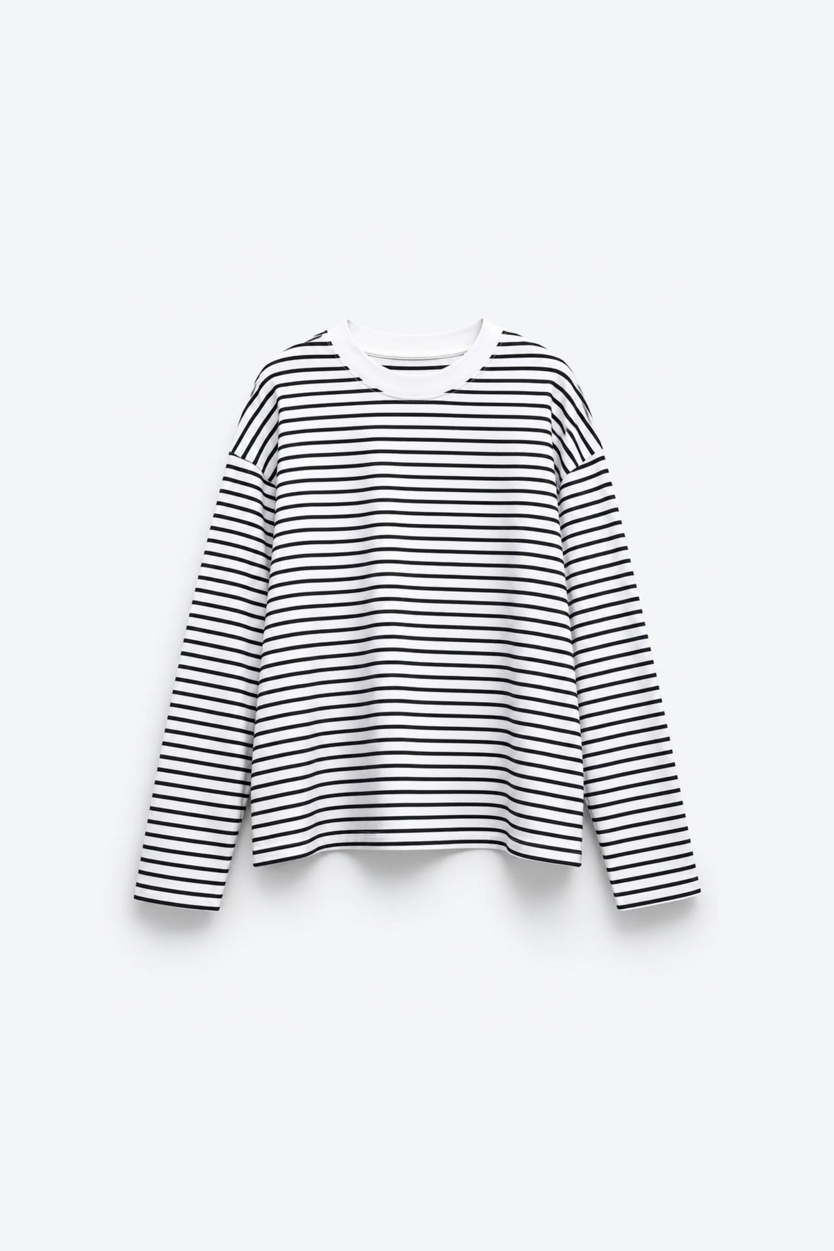 T-SHIRT RAYÉ À ÉPAULES TOMBANTES