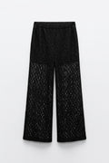 PANTALON LARGE EN DENTELLE