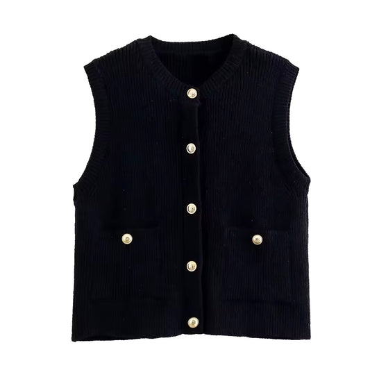 Sleeveless cardigan • Women