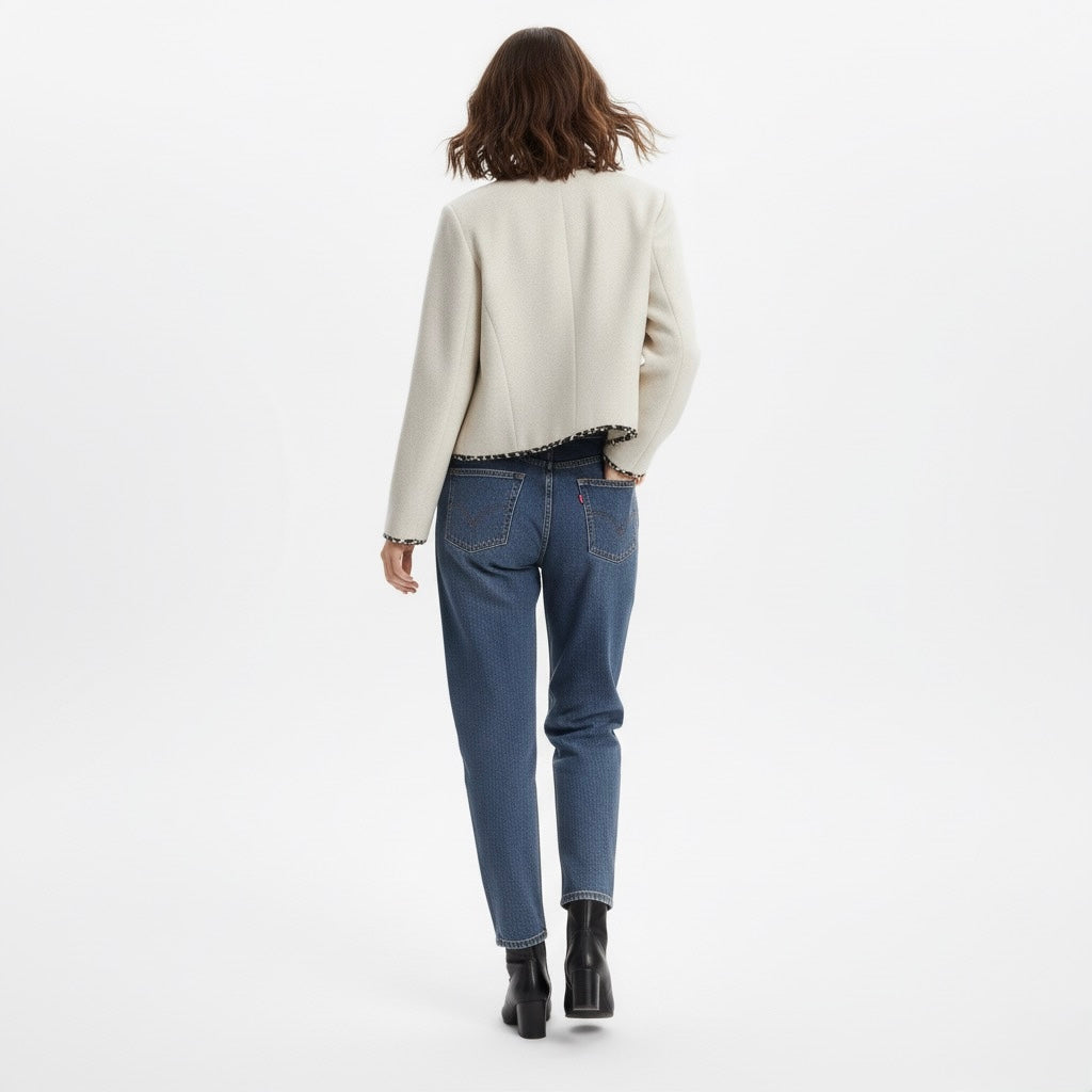 VESTE COURTE BOUTONNÉE À GALON