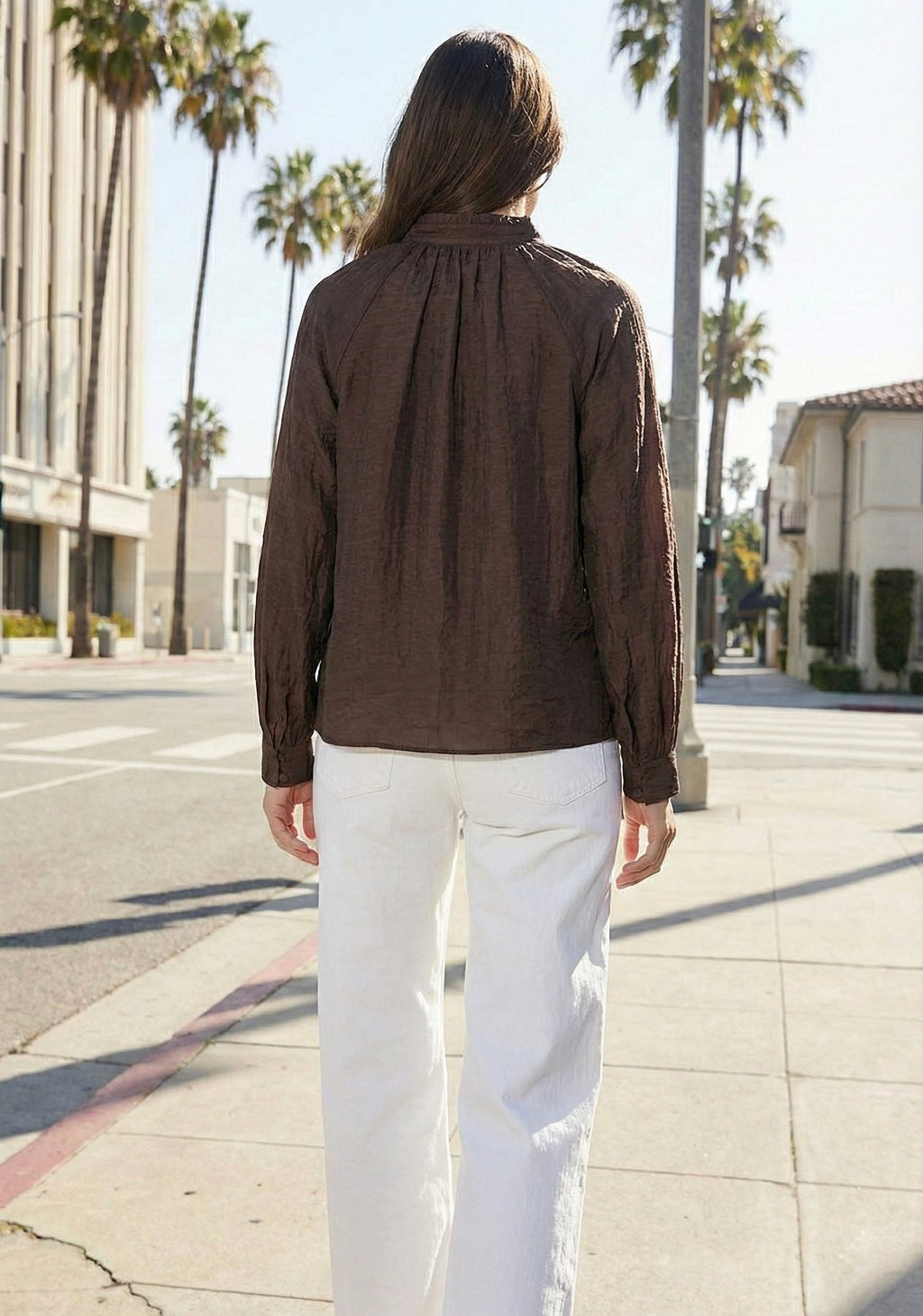 CHEMISE DRAPÉE À NOEUD LATÉRAL