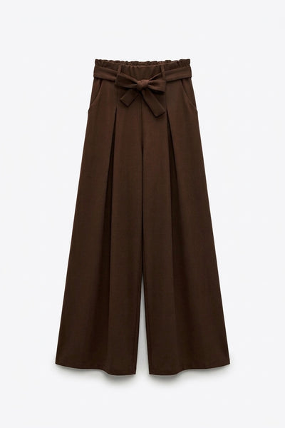 PANTALON LARGE AVEC CEINTURE