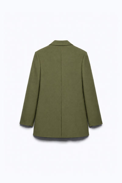 BLAZER LONG À DOUBLE BOUTONNAGE