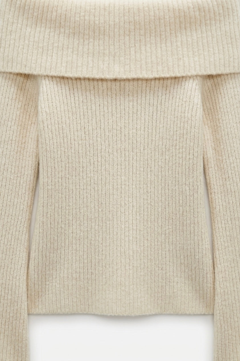PULL MAILLE ÉPAULES DÉGAGÉES