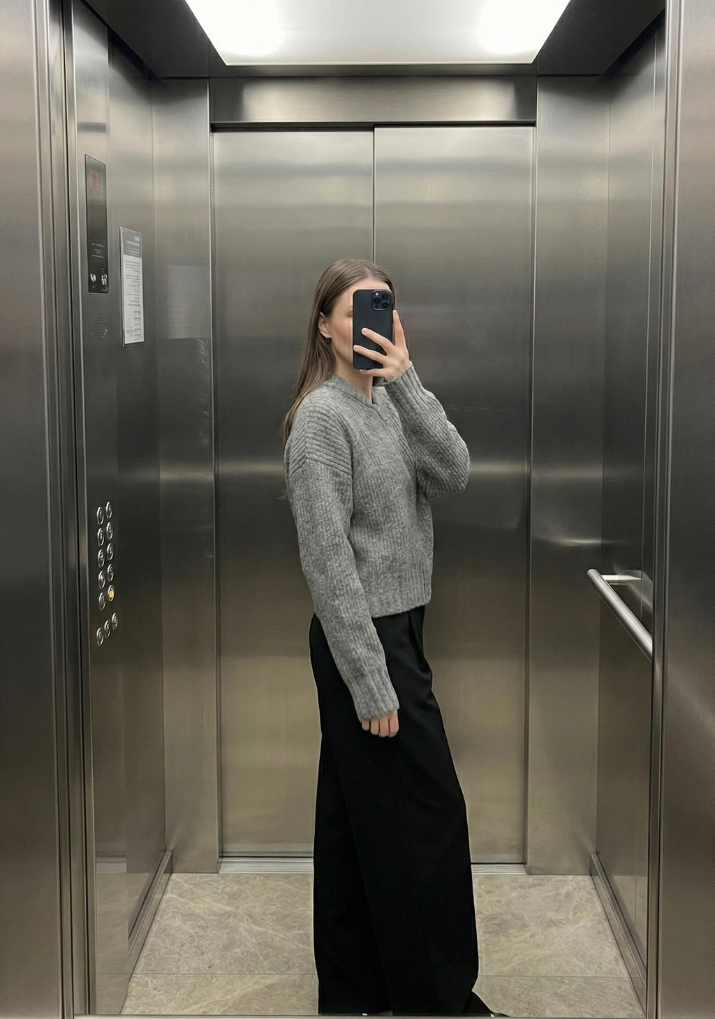 CARDIGAN ZIPPÉ EN MAILLE ÉPAISSE