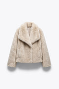 VESTE COURTE EFFET FOURRURE
