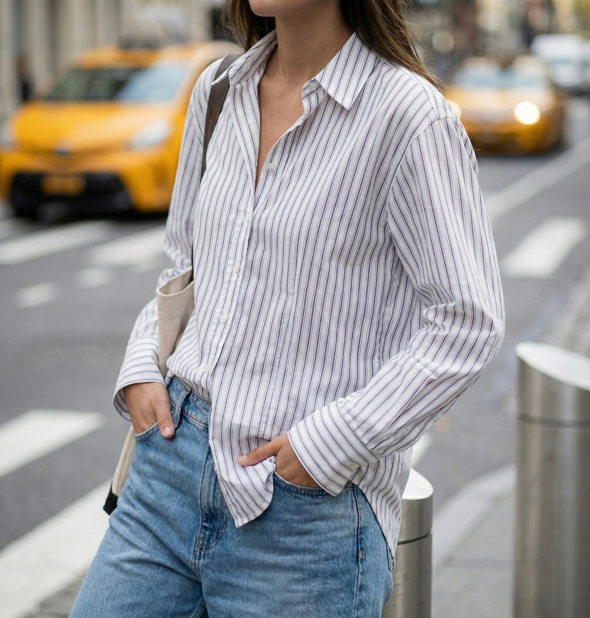 CHEMISE AJUSTÉE À RAYURES FINES