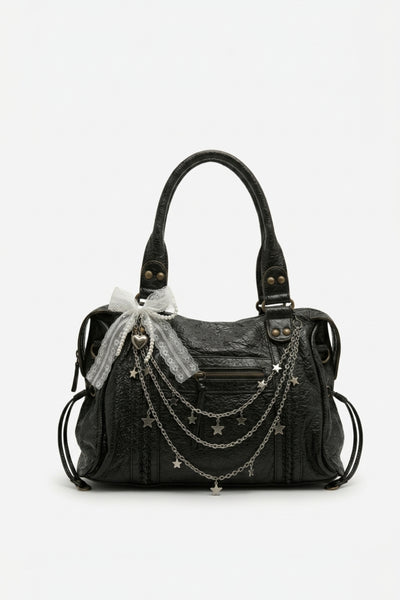 SAC À MAIN ORNÉ EN CUIR PU
