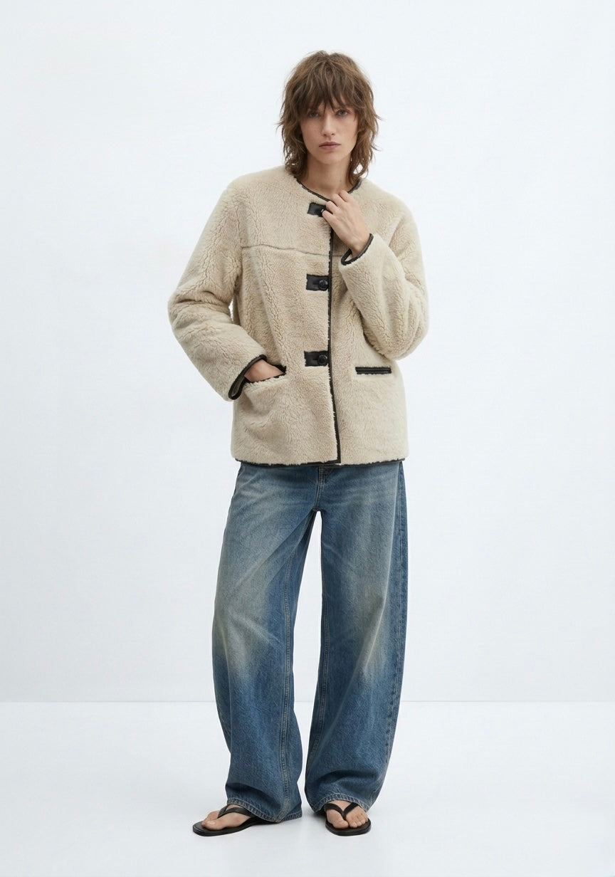 VESTE TEXTURÉE À FERMETURE HORN