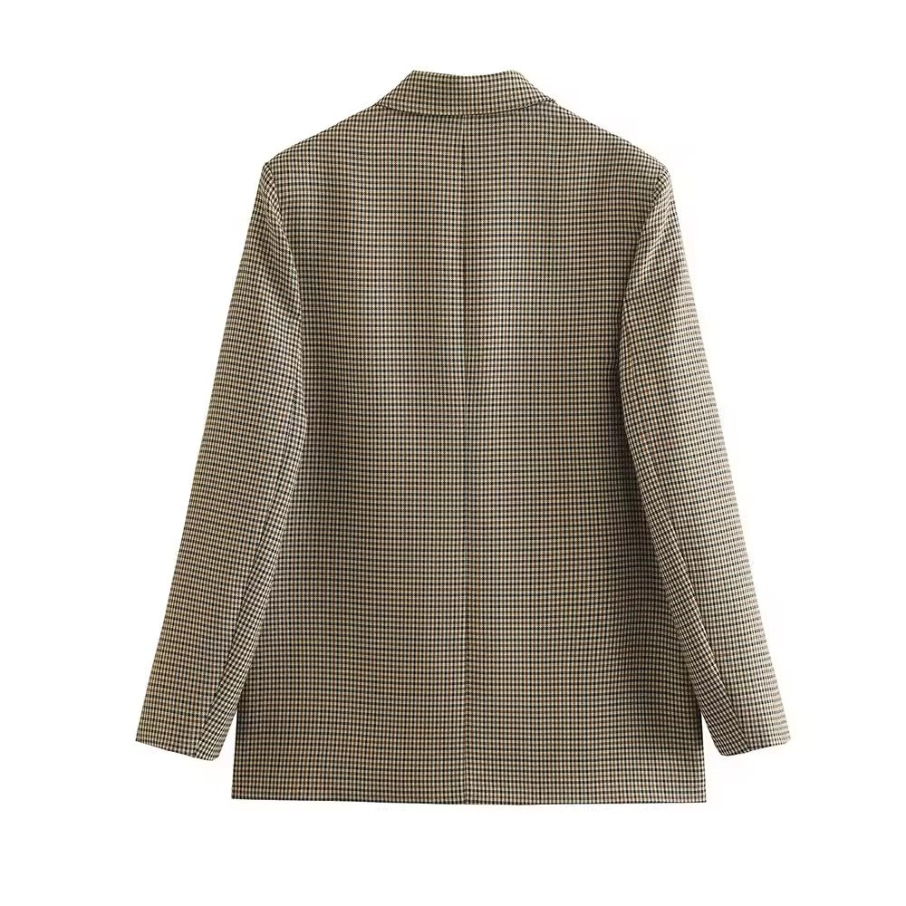 Checked blazer • Women