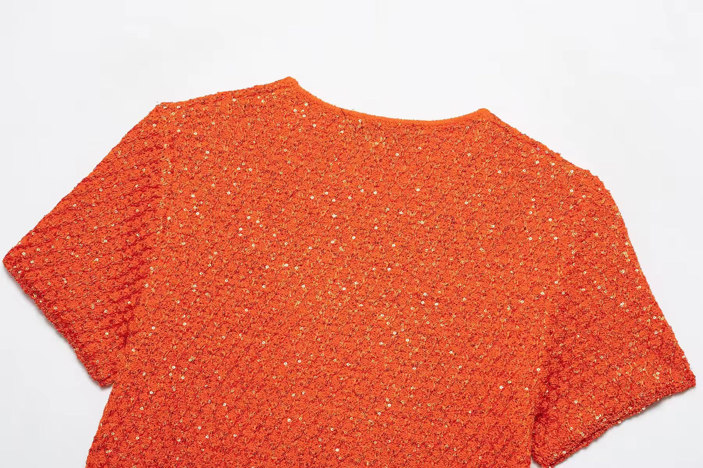 TOP EN MAILLE À SEQUINS