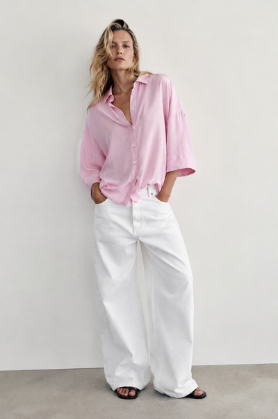 CHEMISE À COL CLASSIQUE AMPLE