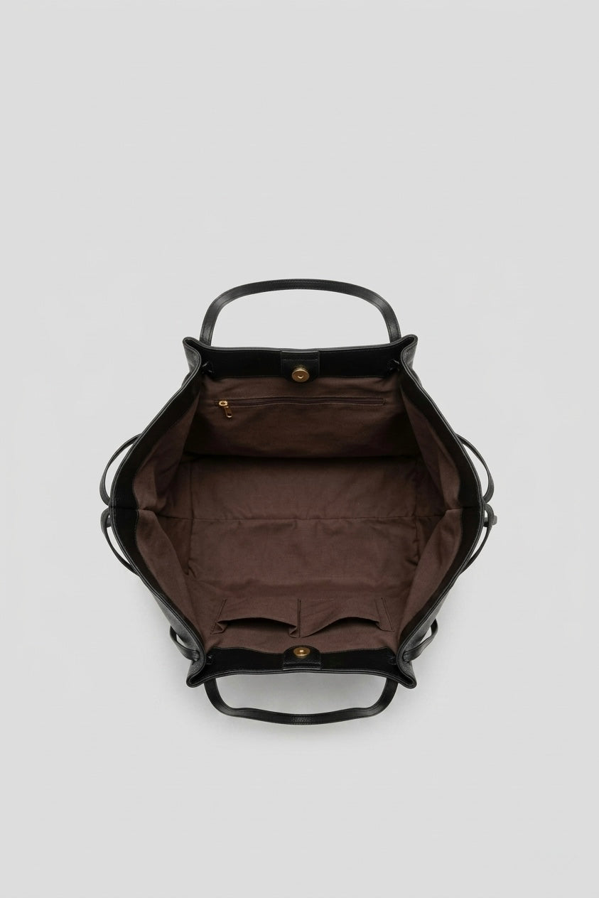 SAC CABAS À FERMOIR MÉTALLIQUE