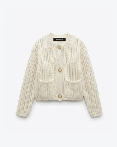 CARDIGAN STRUCTURÉ À BOUTONS DORÉS