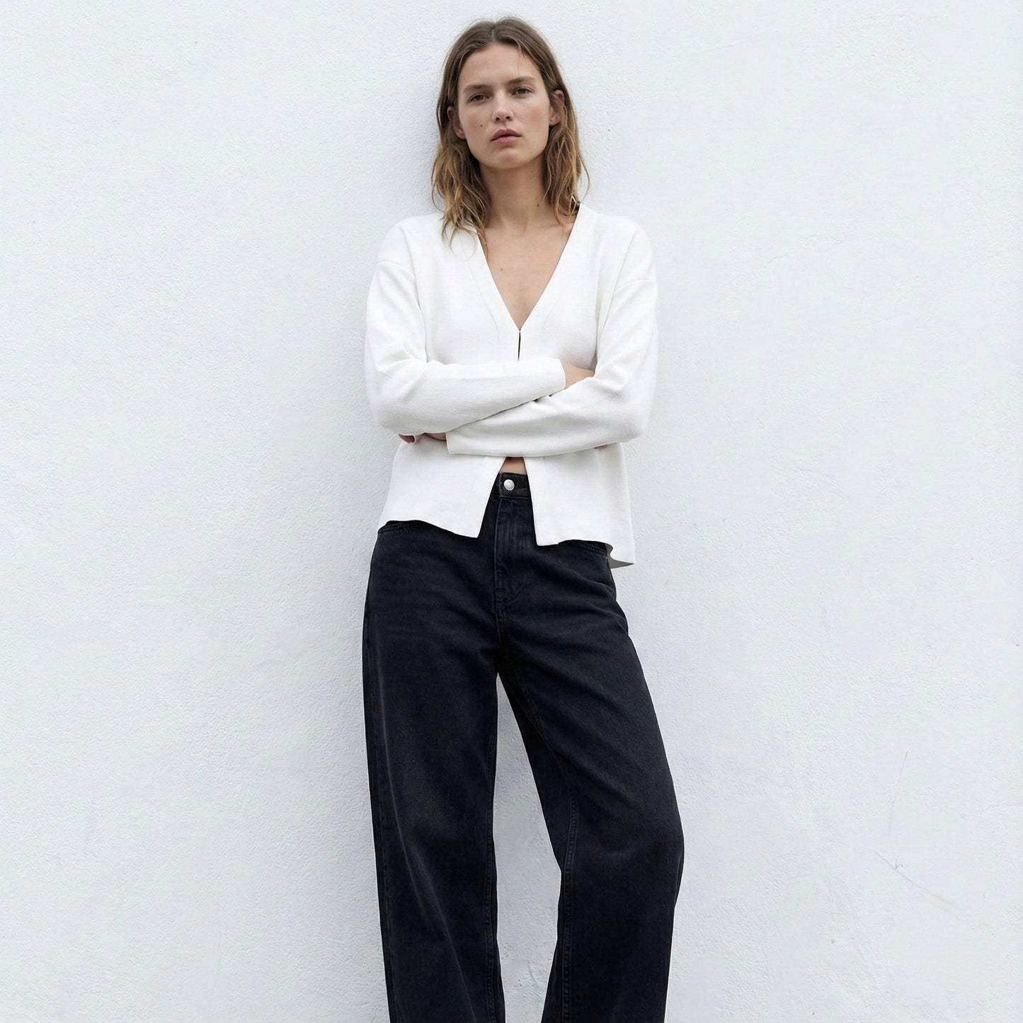 CARDIGAN TRICOTÉ COL V PROFOND