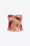 TOP BUSTIER PLISSÉ TORSADÉ