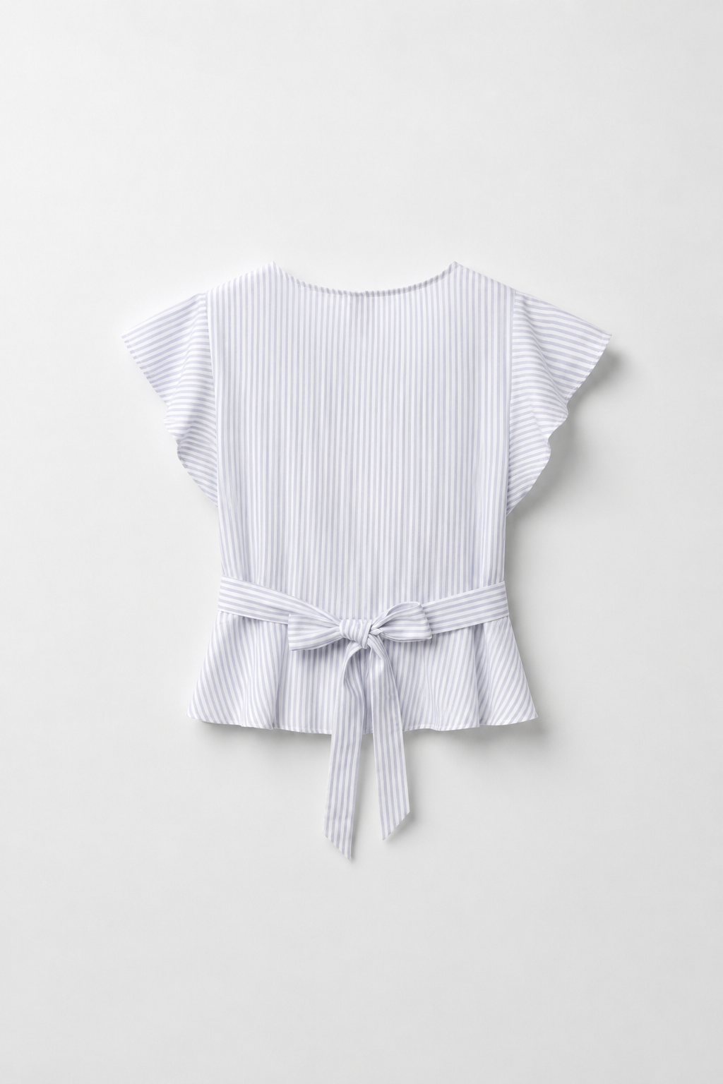 BLOUSE CACHE-CŒUR À VOLANTS
