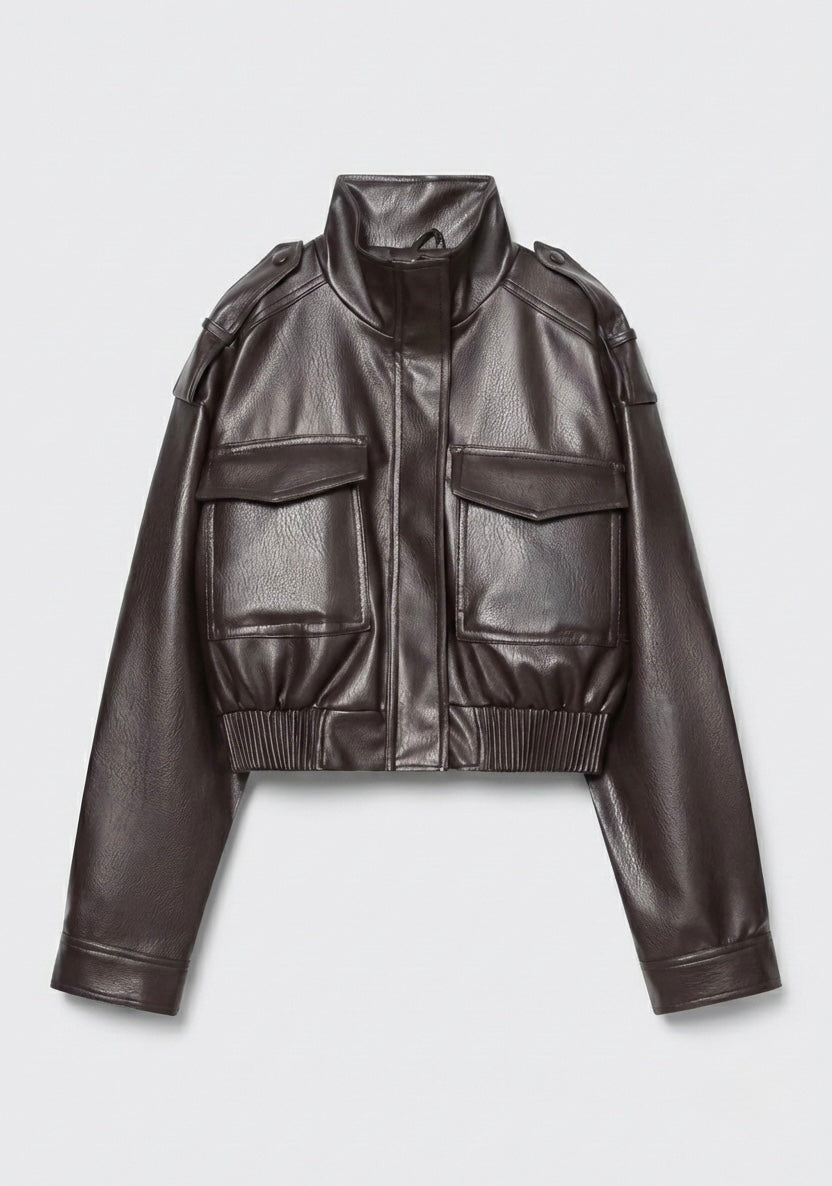 BLOUSON COURT À POCHES RABATTUES