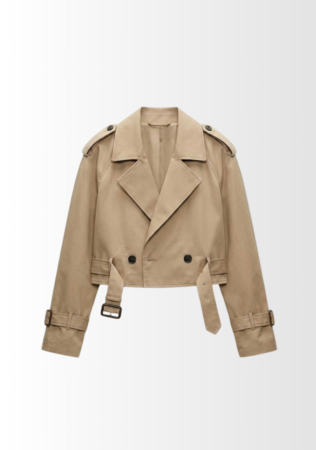 TRENCH-COAT COURT CROISÉ