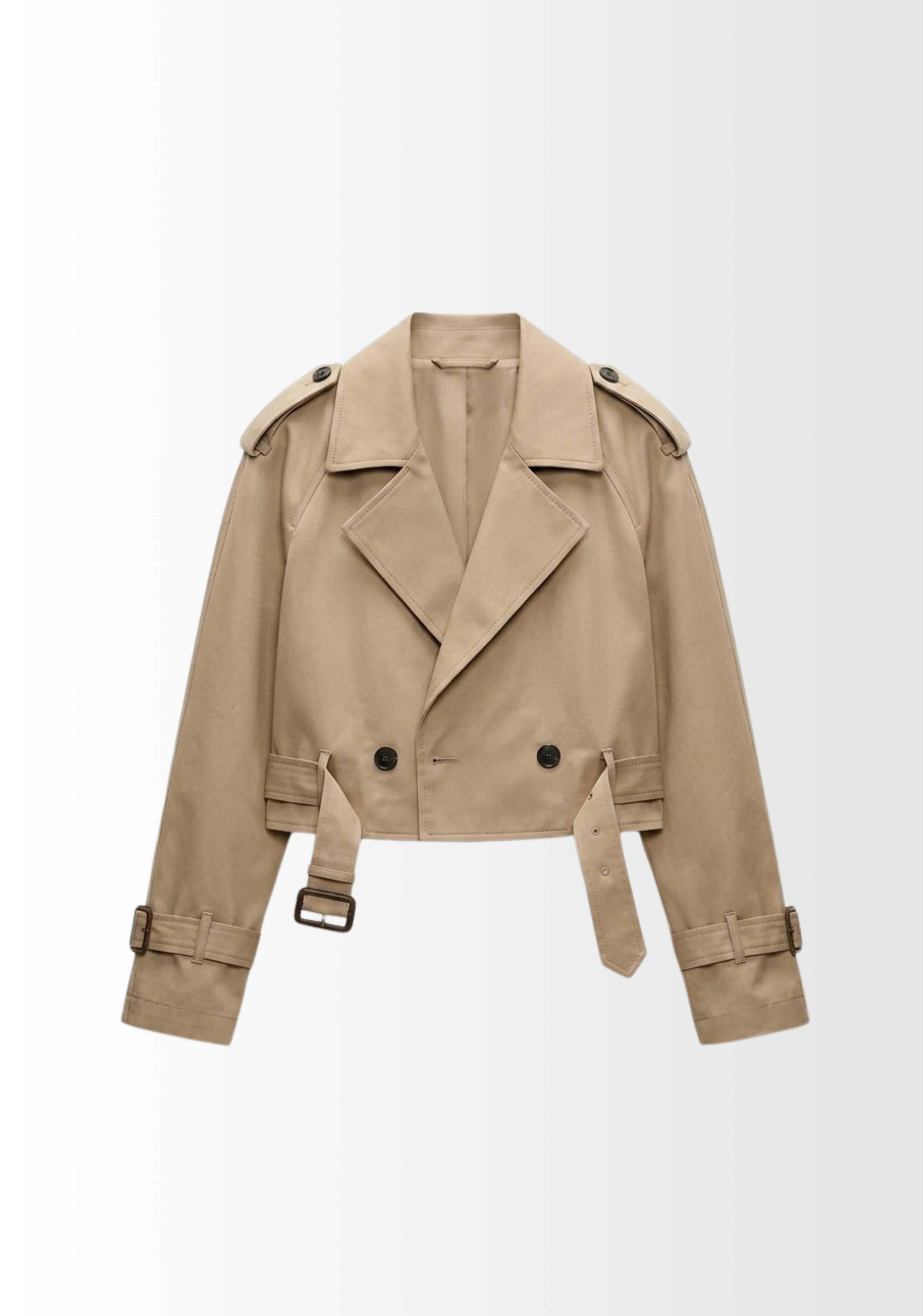 TRENCH-COAT COURT CROISÉ