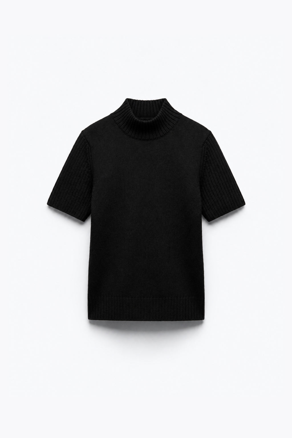PULL EN MAILLE À COL SEMI-MONTANT