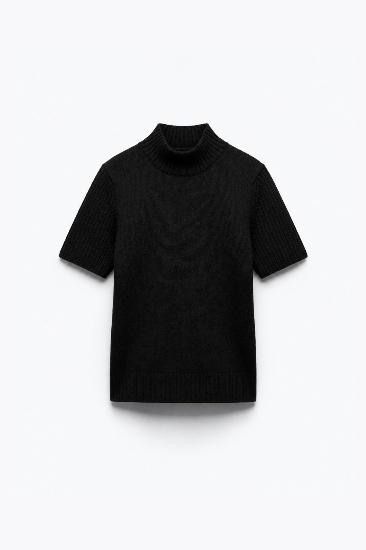 PULL EN MAILLE À COL SEMI-MONTANT